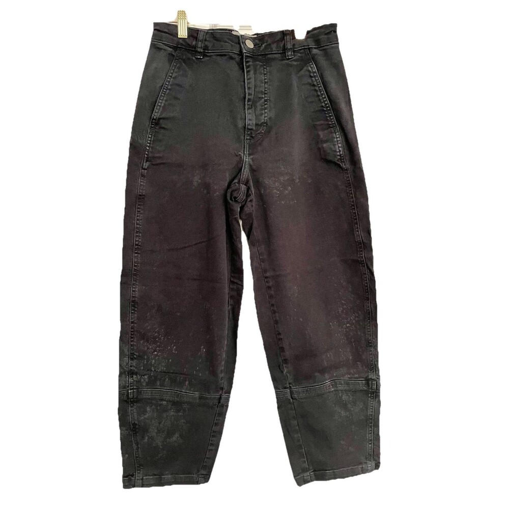 Everlane Jeans Black Utility Barrel Balloon Baggy Loose Wide Pants Womens Size 6